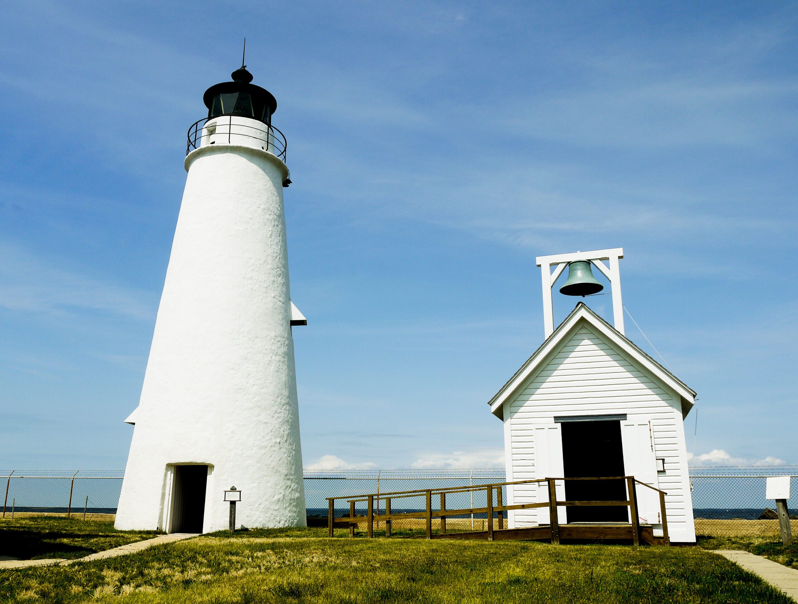 Cove Point Light is a lighthouse located on the west side of Chesapeake Bay in Calvert County, Maryland