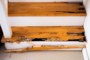 Termite damaged stairs