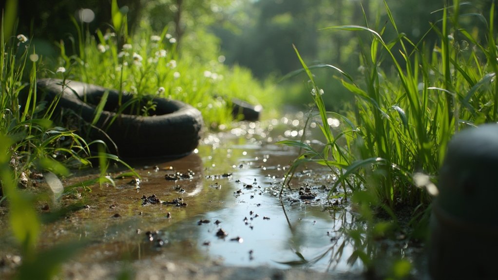 tires and wet areas are good for mosquito breeding and mosquito infestations. Removing these areas can help with home mosquito control