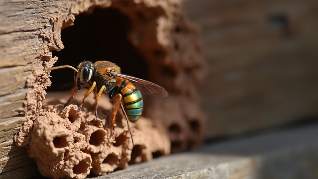 mud dauber wasp nesting
