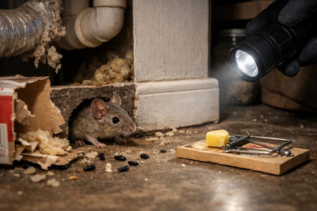 mouse in a kitchen