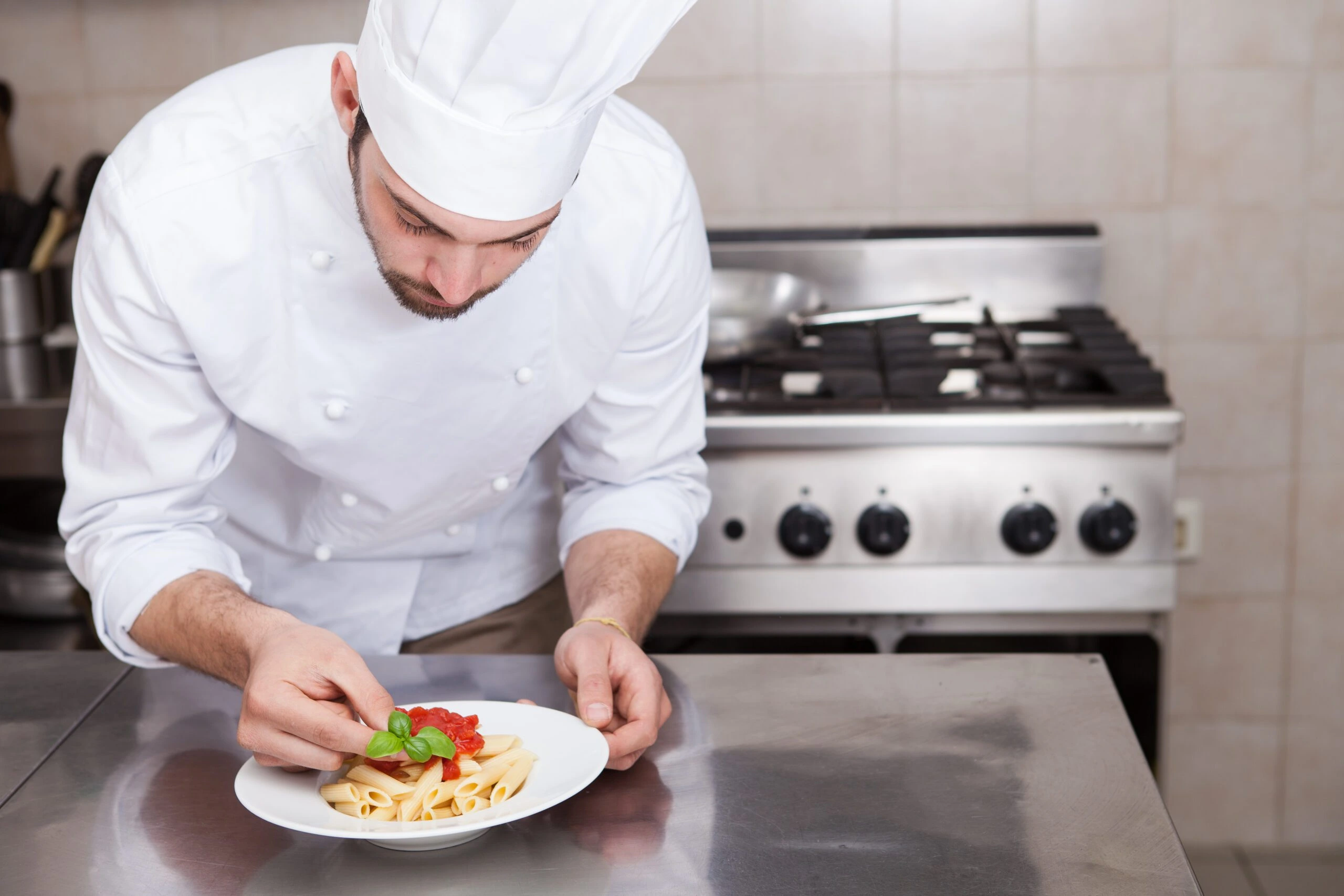 chef in a commercial kitchen. We offer commercial pest control services for restaurants